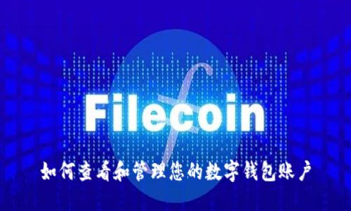 如何查看和管理您的数字钱包账户