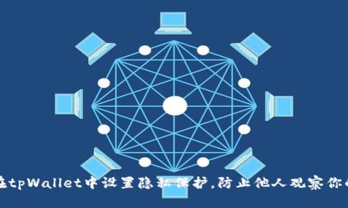 如何在tpWallet中设置隐私保护，防止他人观察你的资产