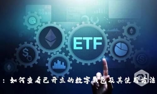 : 如何查看已开立的数字钱包及其使用方法