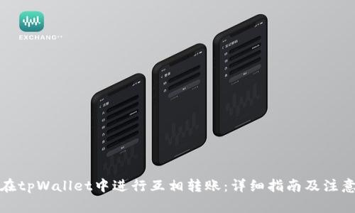 如何在tpWallet中进行互相转账：详细指南及注意事项