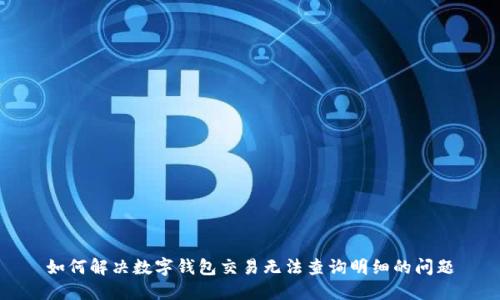 如何解决数字钱包交易无法查询明细的问题